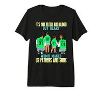 Black King Queen Price & Princess Día del Padre Papá Mamá Niños Camiseta Premium