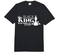 Black King - The Most Powerful Piece In The Game - History Comfort Colors Adult Heavyweight T-Shirt
