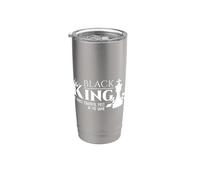Black King - The Most Powerful Piece In The Game - History Vaso térmico de acero inoxidable de doble pared