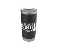 Black King - The Most Powerful Piece In The Game - History Vaso térmico de acero inoxidable de doble pared