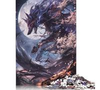 Black Kitsune Fox Rompecabezas Imposible,desafío para Adultos Juego Educativo 1500 Piezas Obra De Arte De Juego De para Adultos Y Niños 1500pcs (85x57cm)