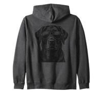 Black Lab Labrador Retriever Dog con Gafas de Sol Sudadera con Capucha