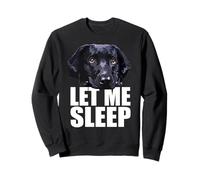 Black Lab Let Me Sleep Labrador Retriever Amante de los Perros Negros Sudadera