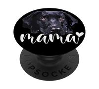 Black Lab Mamá Labrador Mamá Retriever Perro Madre PopSockets PopGrip Adhesivo