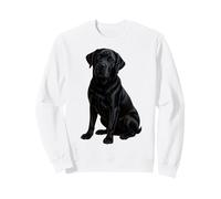 Black Lab Mamá y Papá Labrador Retriever Dog Sudadera