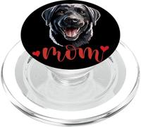 Black Lab Mom Happy Labrador Mom The Lab Mother Dog PopSockets PopGrip para MagSafe