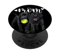 Black Lab Mom The Lab Madre Labrador Mamá Retriever Perro Mamá PopSockets PopGrip Adhesivo