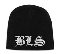 Black Label Society BLS - Gorro con logotipo (talla única), color negro, Negro y plateado.
