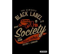 Black Label Society Notebook: College Ruled Lined Blank Notebook Journal Notepad 110 Pages 6 x 9