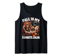 Black Labrador For Women Men Kids Fall Is My Favorite Color Camiseta sin Mangas
