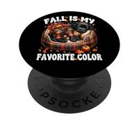 Black Labrador For Women Men Kids Fall Is My Favorite Color PopSockets PopGrip Adhesivo