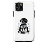 Black Labrador Humor Quote All Food Must Go to the Lab Carcasa para iPhone 11 Pro