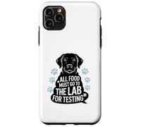 Black Labrador Humor Quote All Food Must Go to the Lab Carcasa para iPhone 11 Pro Max