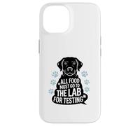 Black Labrador Humor Quote All Food Must Go to the Lab Carcasa para iPhone 14