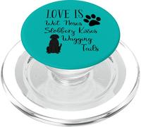 Black Labrador Retriever Love My Dog Diciendo Citas PopSockets PopGrip para MagSafe