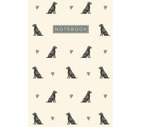 Black Labrador Retriever Notebook: Cute Aesthetic Lined Journal for Black Labrador Retriever Dog Lovers
