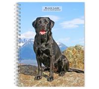 Black Labrador Retrievers 2026 6 X 7.75 Inch Spiral-Bound Wire-O Weekly Engagement Planner Calendar New Full-Color Image Every Week