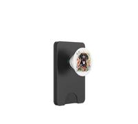 Black Labs Labrador Retriever en Flores Coloridas Acuarela PopSockets PopWallet para MagSafe