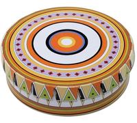 Black Leaf - Caja de totem Click Clack de 5,5 x 1,7 cm para guardar objetos pequeños | de hojalata | Caja de almacenamiento con cierre a prueba de niños