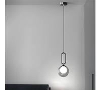 Black LED Bedside Small Pendant Lamp Living Bedroom Dining Table Hallway Indoor Glass Ball Pendant Light Nordic Lighting Fixture