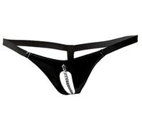 Black Level Vinyl Tanga para mujer Black S/M