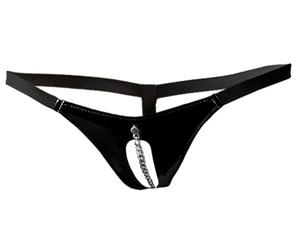Black Level Vinyl Tanga para mujer Black S/M