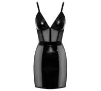 Black Level Vinyl Vestido para mujer Black L
