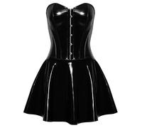 Black Level Vinyl Vestido para mujer Black L