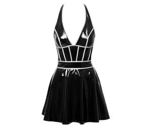 Black Level Vinyl Vestido para mujer Black/Silver M