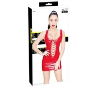 Black Level Vinyl Vestido para mujer Red XXL