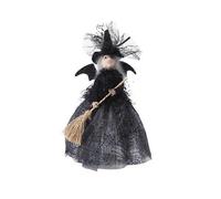 (black)Lightweight Halloween Handmade Doll Exquisite Shape Universal Witch Ornaments Haunted House Decorate Props
