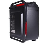 Black Lion IT1523 Midi-Tower Negro, Rojo Carcasa de Ordenador - Caja de Ordenador (Midi-Tower, PC, De plástico, Acero, ATX,Micro-ATX, Negro, Rojo, Juego)