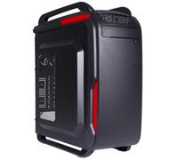 Black Lion IT1523 Midi-Tower Negro, Rojo Carcasa de Ordenador - Caja de Ordenador (Midi-Tower, PC, De plástico, Acero, ATX,Micro-ATX, Negro, Rojo, Juego)