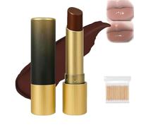 Black Lip Balm, Hydrating Vegan Tinted Lip Balms with Chocolate Scent, Nourishing and Hydrating Lip Gloss, Honey Lipstick Tinted Lip Balm For All Skin Tone, Lip Care, All Day Long (Cold brown)