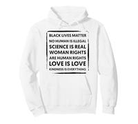 Black Lives Matter Igualdad Mes de la Historia Negra Derechos Humanos Sudadera con Capucha