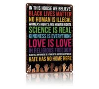 Black Lives Matter Metal Sign 12x8 Inch