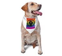 Black Lives Matter Rainbow LGBT Spring Dog Bandanas Boy Bulk Cachorro Pañuelo Ajustable Suave Triángulo Baberos Accesorios para Perros Pequeños Medianos Grandes Gatos Blanco