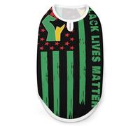 Black Lives Matter with Flag - Chalecos versátiles para perros y gatos, chaleco para mascotas con estampado completo, talla XL