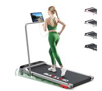 BLACK LORD Cinta de Correr 4 en 1, compacta portátil, inclinación 9%, 16 km/h, Oficina hogar,Potencia 3.2 HP, 12 programas preestablecidos, Control App, Pantalla LED,Barandilla, Plateada