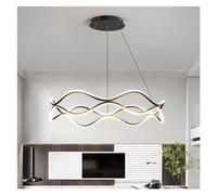 Black Luxury Round Living Minimalist Bedroom Home Room Light Up and Down Luminescence Lamps, Chandeliers