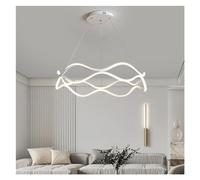 Black Luxury Round Living Minimalist Bedroom Home Room Light Up and Down Luminescence Lamps, Chandeliers