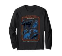 Black Magic Animal Rescue Blue Retro Funny Adult Humor Manga Larga