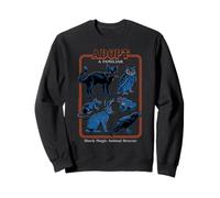 Black Magic Animal Rescue Blue Retro Funny Adult Humor Sudadera