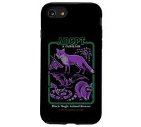 Black Magic Animal Rescue Purple Retro Funny Adult Humor Carcasa para iPhone SE (2020) / 7 / 8