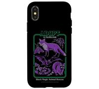 Black Magic Animal Rescue Purple Retro Funny Adult Humor Carcasa para iPhone X/XS