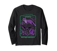 Black Magic Animal Rescue Purple Retro Funny Adult Humor Manga Larga