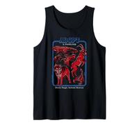 Black Magic Animal Rescue Red Retro Funny Adult Humor Camiseta sin Mangas