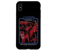 Black Magic Animal Rescue Red Retro Funny Adult Humor Carcasa para iPhone XS Max