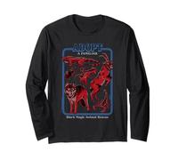 Black Magic Animal Rescue Red Retro Funny Adult Humor Manga Larga