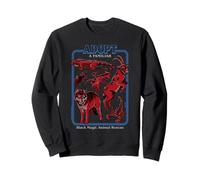 Black Magic Animal Rescue Red Retro Funny Adult Humor Sudadera